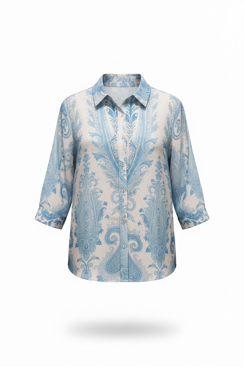 Camicia stampa cachemire